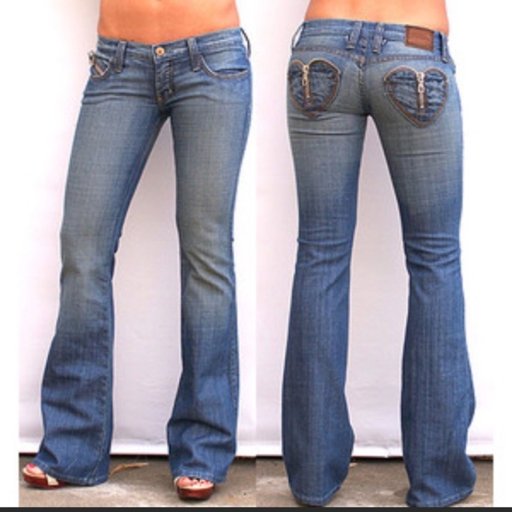 Super Low Rise Flare Jeans